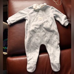 French brand laccode Cozy Heather blue gray Kids One Piece 6m